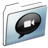 iChat Folder Graphite Smooth Icon
